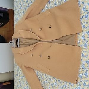 Zara Basic Camel Coat, XS